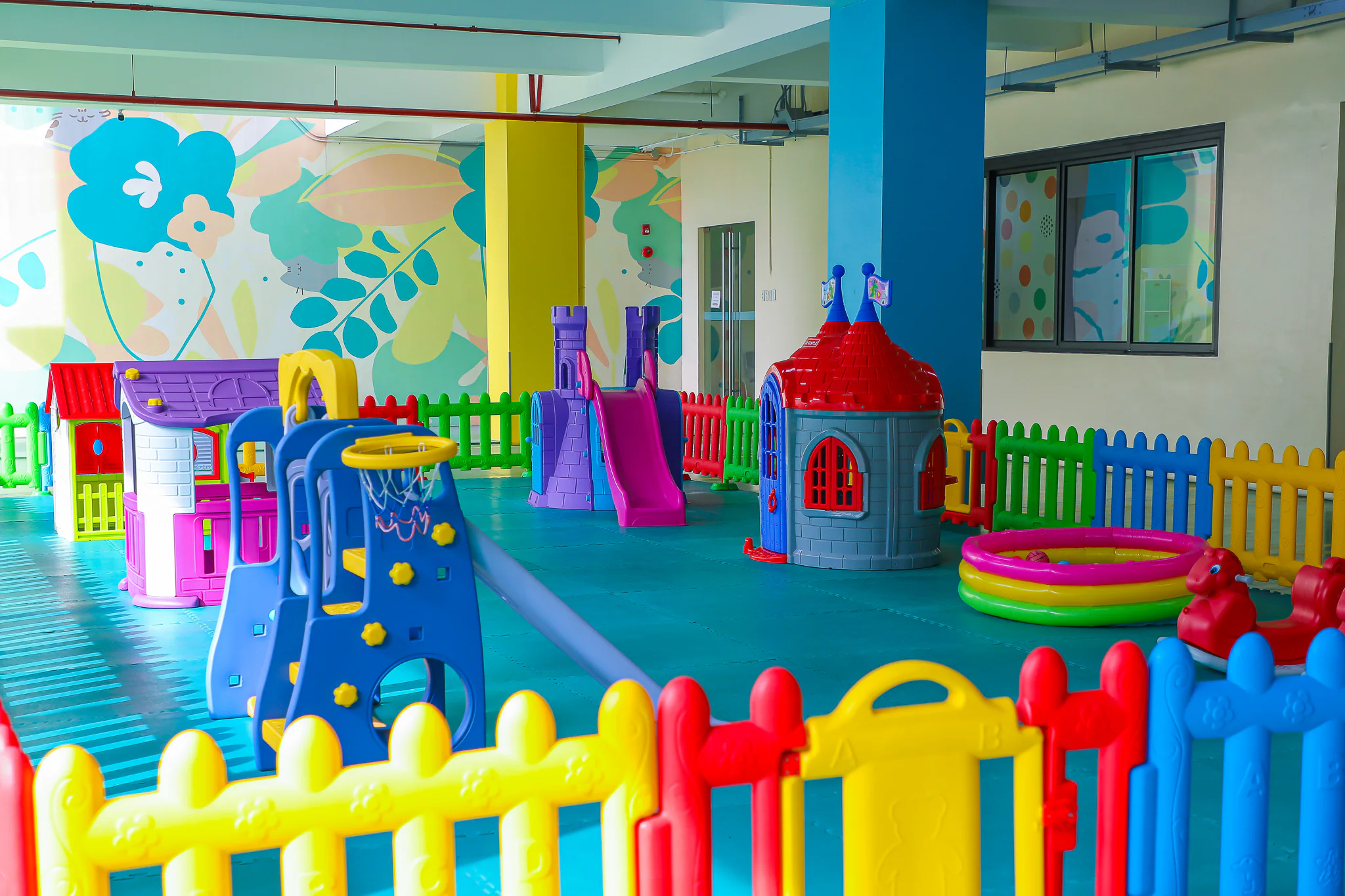Little Scholars colorful playground and outdoor play area
